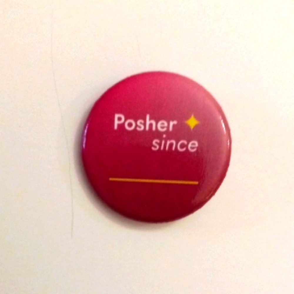 Poshmark PoshFest 2024 Posher Since Pin - Burgundy